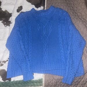 Blue Knitted Aerie Sweater